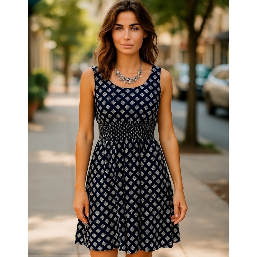 White House Black Market Sleeveless Fit & Flare Casual Dress Sundress Size 0